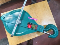 Ròng rọc đơn 5 tấn, puly sắt đơn 5 tấn 10 inch 250mm, puly 1 rãnh 5 tấn