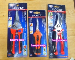 Kéo cắt cành cây Licota mỏ cong 8 inch TGP-00387 ,  mỏ thẳng 8 inch TGP-00248 hoặc 6 inch TGP-00248-6 ( kéo tỉa cành)