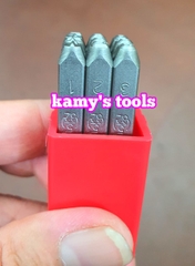 Bộ Đóng Số Xuôi Top YC-602 2mm 3mm 4mm 5mm 6mm