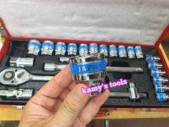 Bộ tuýp đầu khẩu 24 chi tiết 1/2 inch lục giác 8-32mm tặng kèm đôi bao tay