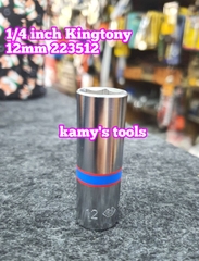 Đầu tuýp đầu khẩu dài 1/4 inch Kingtony 4mm 4.5mm 5mm 5.5mm 6mm 7mm 8mm 9mm 10mm 11mm 12mm 13mm 14mm model 2235