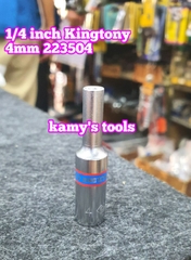 Đầu tuýp đầu khẩu dài 1/4 inch Kingtony 4mm 4.5mm 5mm 5.5mm 6mm 7mm 8mm 9mm 10mm 11mm 12mm 13mm 14mm model 2235