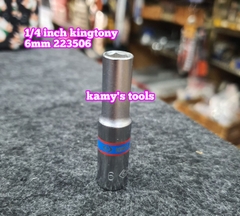 Đầu tuýp đầu khẩu dài 1/4 inch Kingtony 4mm 4.5mm 5mm 5.5mm 6mm 7mm 8mm 9mm 10mm 11mm 12mm 13mm 14mm model 2235