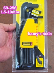 Bộ Lục Giác Stanley 9 Cây Đầu Bi 69-256 1.5-10mm
