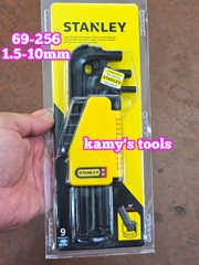 Bộ Lục Giác Stanley 9 Cây Đầu Bi 69-256 1.5-10mm