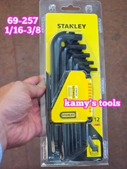 Bộ lục giác hệ inch 12 chi tiết stanley 69-257 1/16-3/8 inch