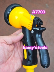 SÚNG XỊT NƯỚC RỬA XE TĂNG ÁP LỰC 6 CHẾ ĐỘ, SÚNG XỊT NƯỚC TƯỚI CÂY BARKER TAIWAN A7703