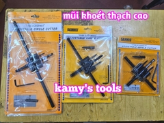 Mũi Khoan Khoét Lỗ Thùng Loa, Lỗ Đèn Thạch Cao Âm Trần 120mm 200mm 300mm (Bộ Mũi Khoét Lỗ Gỗ Thạch Cao Trần)
