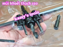 Mũi Khoan Khoét Lỗ Thùng Loa, Lỗ Đèn Thạch Cao Âm Trần 120mm 200mm 300mm (Bộ Mũi Khoét Lỗ Gỗ Thạch Cao Trần)