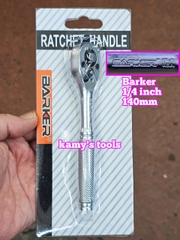 Cần siết tự động 1/4 inch Barker, cần siết đảo chiều 45 răng dài 140mm