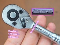 Cần siết tự động 1/4 inch Barker, cần siết đảo chiều 45 răng dài 140mm