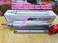 Mũi khoan rút lõi xuyên tường dài 200mm Thắng Lợi 21mm 27mm 30mm 32mm 34mm 35mm 36mm 40mm 42mm 45mm 46mm 50mm 55mm 60mm