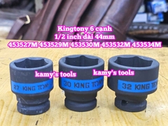 Đầu tuýp đen 1/2 inch Kingtony 6 cạnh 27mm 29mm 30mm 32mm 34mm 453527M 453529M 453530M 453532M 453534M