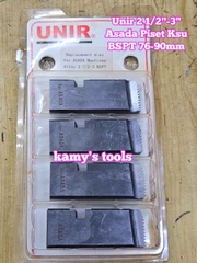 2 1/2-3 inch Dao tiện ren ống Asada Ksu Piset hiệu Unir BSPT hệ BSPT 76mm-90mm WTUA-0203