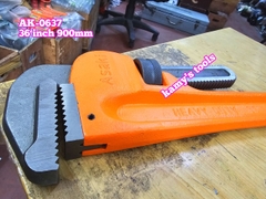 AK-0637 Mỏ lết răng cán bọc nhựa Asaki 36 inch 900mm kẹp ống tối đa 85mm
