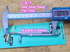 Bộ Tua Vít 2 Đầu Chữ Z L+R+T dẹp 5mm 6mm PH1 PH2