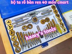 Bộ taro bàn ren 40 chi tiết model A1012 C-MART, bộ ta rô