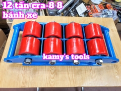 con rùa lăn máy 12 tấn model CRA-8 8 bánh xe, rùa chuyển hàng