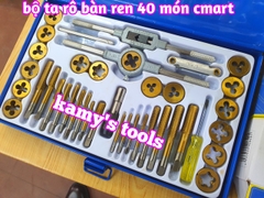 Bộ taro bàn ren 40 chi tiết model A1012 C-MART, bộ ta rô
