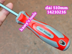 16 inch Tua vít bake dẹp Kingtony Ph2 6mm 14210216 14226516 dài 400mm luôn cán dài 510mm, tua vít 6mm.