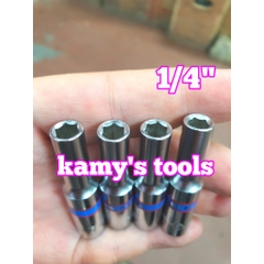Đầu tuýp đầu khẩu dài 1/4 inch Kingtony 4mm 4.5mm 5mm 5.5mm 6mm 7mm 8mm 9mm 10mm 11mm 12mm 13mm 14mm model 2235
