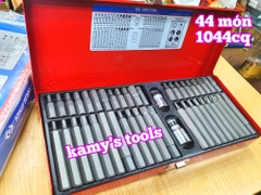 Bộ đầu mũi vít lục giác sao mở mec 44 món Kingtony model 1044CQ
