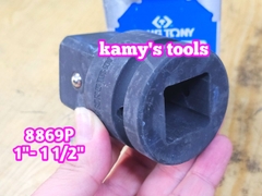 1 inch ra 1-1/2 inch Đầu chuyển đầu biến đen Kingtony 8869P 25mm ra 38mm