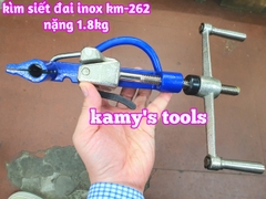 Kìm siết đai inox km-262 kamy tools, dụng cụ rút siết cảo căng dây đai inox tương tự s262 ybico