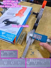 Thước đo dầu Richter 10 mét 465-ES/10m lá thước inox quả rọi bằng đồng ngắn S063 cao cấp chính hãng