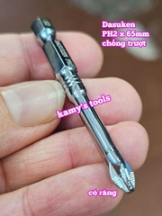 Đầu mũi bắn vít bake PH2 dài 65mm chống trượt Dasuken DSK-NS0265 (bán lẻ 1 cây)