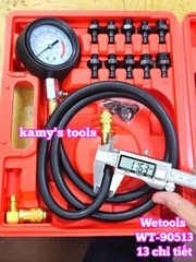 Bộ đồng hồ kiểm tra áp suất dầu nhớt động cơ 13 chi tiết Wetools WT-90513