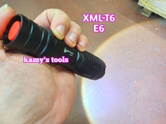 Đèn pin siêu sáng 5 chế độ XML-T6 E6 UltraFire dài 135-156mm