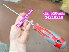 16 inch Tua vít bake dẹp Kingtony Ph2 6mm 14210216 14226516 dài 400mm luôn cán dài 510mm, tua vít 6mm.