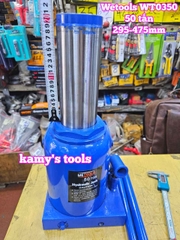 Kích con đội thuỷ lực 50 tấn đế dày xác lớn Wetools WT0350 295-475mm
