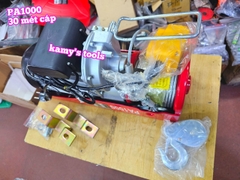 PA1000 Máy tời cáp điện loại treo mini Kawasaki 1000kg cáp đôi dài 15 mét 500kg cáp đơn dài 30 mét