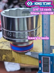 Tuýp 3/4 inch 12 cạnh trắng Kingtony 46mm 50mm 60mm 65mm 70mm 633046M 633050M 633060M 633065M 633070M