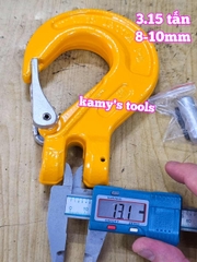 Móc cẩu chốt lưỡi gà 3.15 tấn dùng cho 8-10mm Wetools WTCH-0310