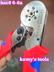 KÌm bấm cos lục giác HSC8 6-6A Vnimax Contact pin tròn rỗng tự điều chỉnh chính hãng