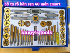 Bộ taro bàn ren 40 chi tiết model A1012 C-MART, bộ ta rô
