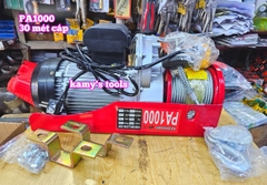 PA1000 Máy tời cáp điện loại treo mini Kawasaki 1000kg cáp đôi dài 15 mét 500kg cáp đơn dài 30 mét