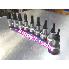 Đầu tuýp khẩu lục giác lú đầu 1/2 inch Kingtony H3 H4 H5 H6 H7 H8 H10 H12 H14 H17 H19 402503 402504 402505 402506 402507 402508 402510 402512 402514 402517 402519