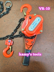 Pa lăng xích lắc tay Nitto 1 tấn 1.5m (1.5 mét) VR-10 cao cấp