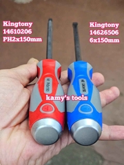 Tua vít đóng bake dẹp Kingtony PH2 6mm dài 150mm model 14610206 và 14626506