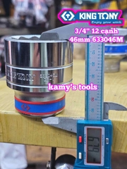Tuýp 3/4 inch 12 cạnh trắng Kingtony 46mm 50mm 60mm 65mm 70mm 633046M 633050M 633060M 633065M 633070M
