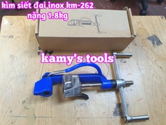 Kìm siết đai inox km-262 kamy tools, dụng cụ rút siết cảo căng dây đai inox tương tự s262 ybico