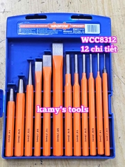 Bộ đục sắt đột lỗ lấy dấu 12 chi tiết Wadfow WCC8312