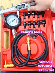 Bộ đồng hồ kiểm tra áp suất dầu nhớt động cơ 13 chi tiết Wetools WT-90513