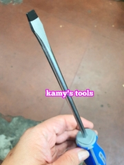 Tua vít dẹp cán cao su 6.5mm dài 150mm Kingtony model 14226506