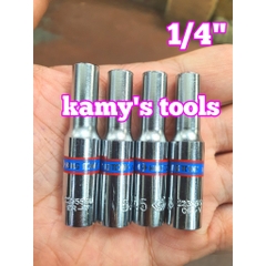 Đầu tuýp đầu khẩu dài 1/4 inch Kingtony 4mm 4.5mm 5mm 5.5mm 6mm 7mm 8mm 9mm 10mm 11mm 12mm 13mm 14mm model 2235