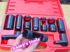 Bộ dụng cụ tuýp tháo mở cảm biến oxy 10 chi tiết 22mm, 27mm, 28mm, 29mm Kamytools